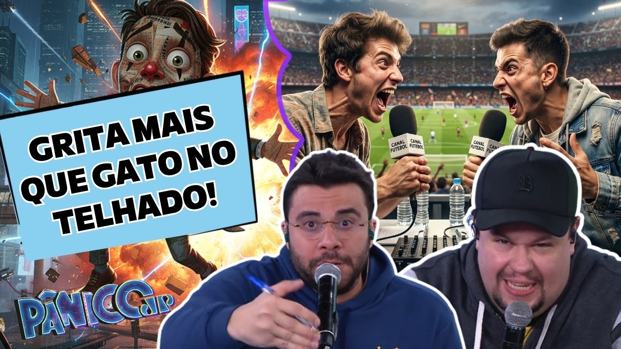 ALBORGHETTI PEGA O CASSETETE E DETONA TRANSMISSÃO DE FUTEBOL COM RATINHO NO PÂNICO!
