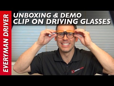 Unboxing: Clip-on Flip Up Polarized Driving Sunglasses on Everyman Driver