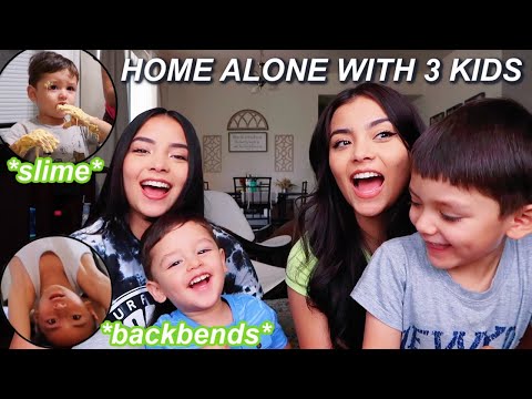 HOME ALONE WITH 3 KIDS...*Babysitting*
