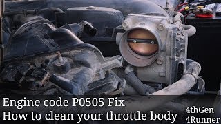 How to clean your throttle body: Engine code P0505 fix