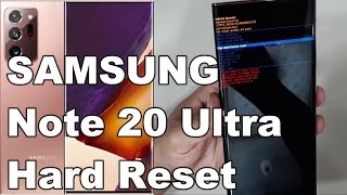 How To Hard Reset SAMSUNG Galaxy Note 20 Ultra 5G Password Pattern Screen Lock Remove/Hard Reset