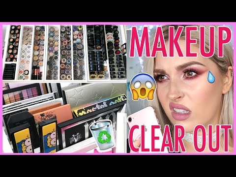 Colorful Palettes & Single Eyeshadows 🔪😱 ORGANIZE AND DECLUTTER MY MAKEUP COLLECTION! 😏 Video