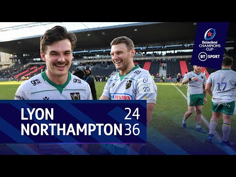 Lyon vs Northampton Saints (24-36) | Heineken Champions Cup Highlights