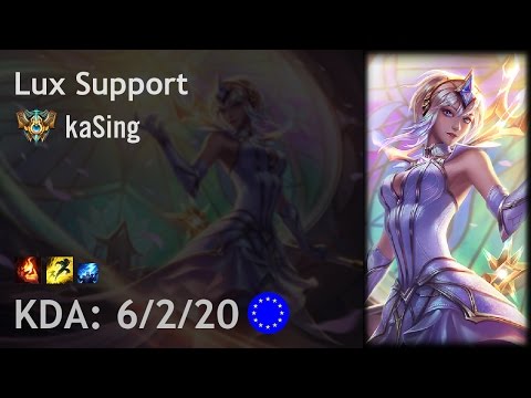 Lux Support vs Blitzcrank - kaSing - EUW Challenger Patch 7.9