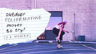 How to grab on rollerskates while rolling! | Outdoor roller skating moves + GIVEAWAY WINNER!