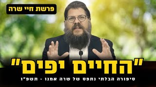 ״החיים יפים״ - סיפורה הבלתי נתפס של שרה אמנו | הרב שניאור אשכנזי פרשת חיי שרה (הרב שניאור אשכנזי) - התמונה מוצגת ישירות מתוך אתר האינטרנט יוטיוב. זכויות היוצרים בתמונה שייכות ליוצרה. קישור קרדיט למקור התוכן נמצא בתוך דף הסרטון ״החיים יפים״ - סיפורה הבלתי נתפס של שרה אמנו | הרב שניאור אשכנזי פרשת חיי שרה (הרב שניאור אשכנזי) - התמונה מוצגת ישירות מתוך אתר האינטרנט יוטיוב. זכויות היוצרים בתמונה שייכות ליוצרה. קישור קרדיט למקור התוכן נמצא בתוך דף הסרטון