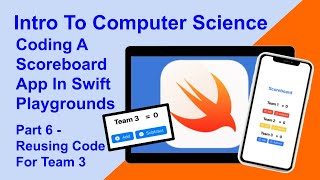 Download the video "Coding A Scoreboard App With Swift Playgrounds On The iPad - Part 6"