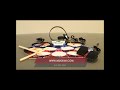 Rock And Roll It - Drum LIVE! Flexible, Completely Portable Drum Pad. Headphones & Pedals Included