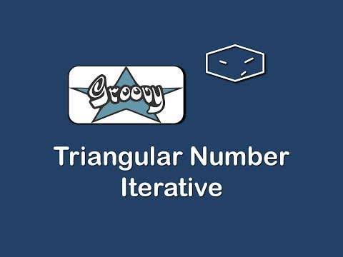 triangular number iterative in groovy