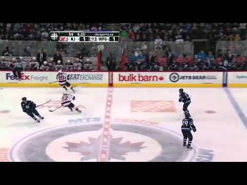 Winnipeg Jets vs New Jersey Devils Highlights 1/14/12