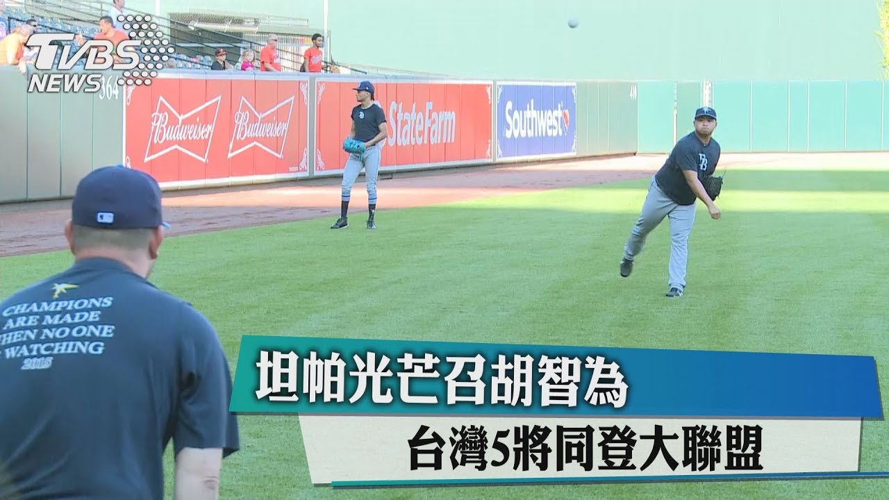 坦帕光芒召胡智為　台灣5將同登大聯盟