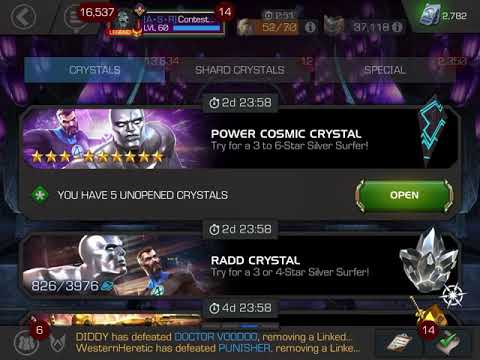 5x Silver Surfer featured grandmaster crystal 5POP after 2 min it was released