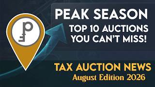Tax Auction News - Top 10 Auction Markets for August 2026 (and more!)