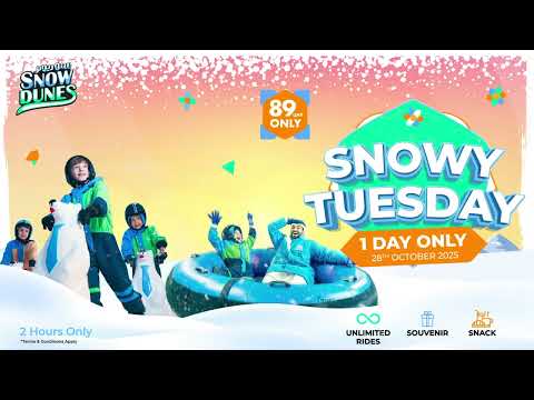 ❄️💙 SNOWY TUESDAY is BACK — for ONE FINAL CHILL of the Year! 💙❄️ #funbelowzero #dohafestivalcity