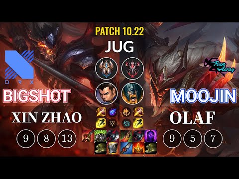 DRX BigShot Xin Zhao vs RNW Moojin Olaf Jungle - KR Patch 10.22