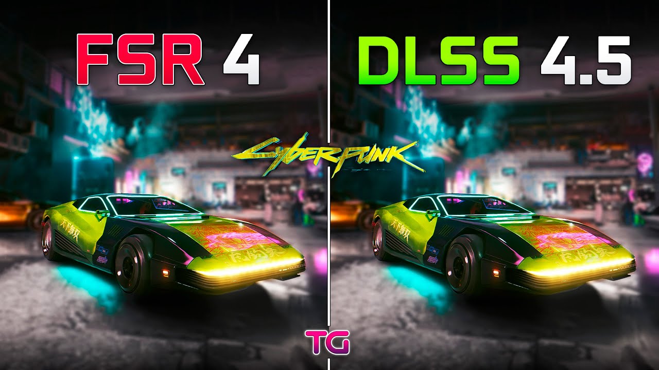 DLSS 4.5 vs FSR 4 - Graphics Comparison in Cyberpunk 2077
