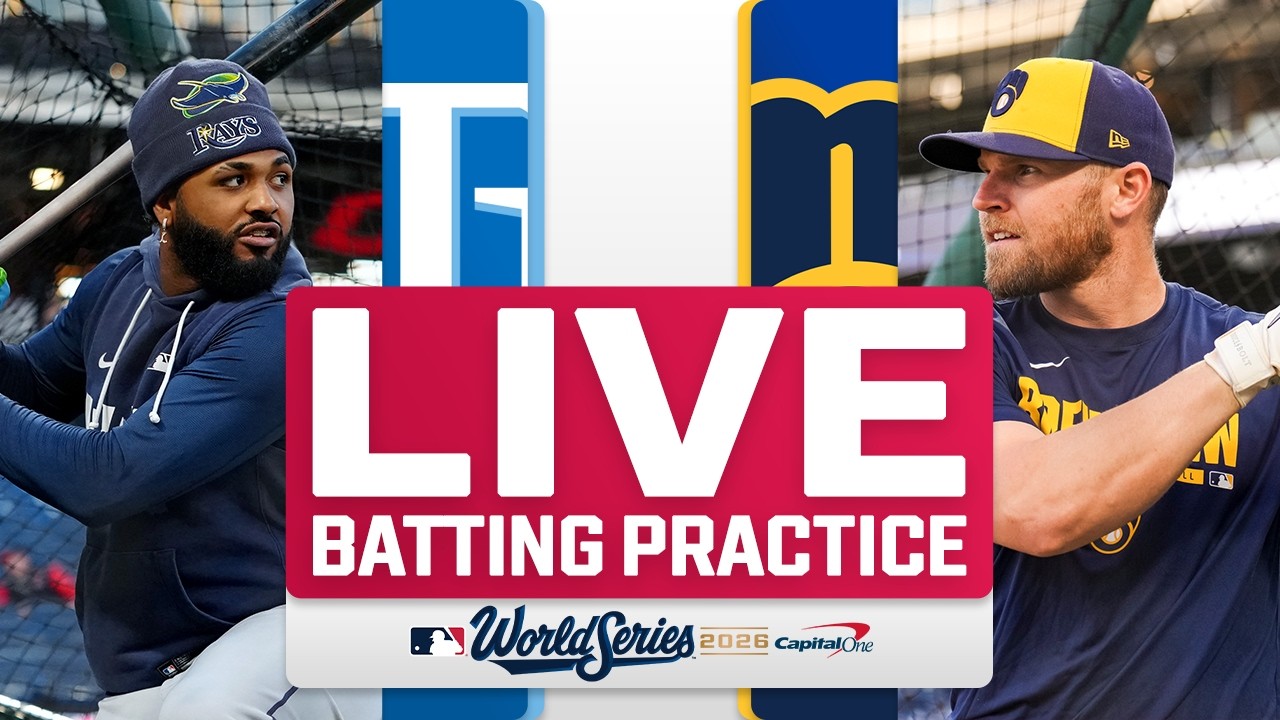 Rays vs. Brewers World Series Game 1 LIVE Batting Practice
