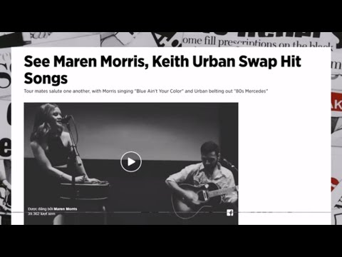 See Maren Morris, Keith Urban Swap Hit Songs