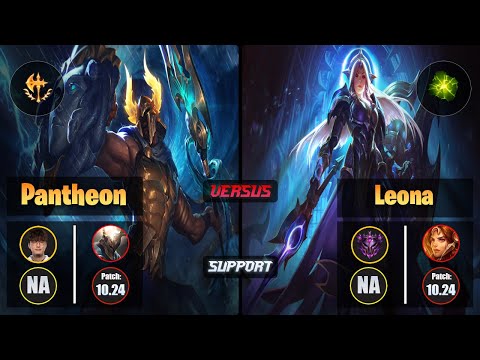 CoreJJ PANTHEON (Support) [Conqueror] VS LEONA - Master NA Patch 10.24