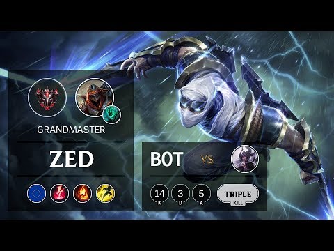 Zed Bot vs Syndra - EUW Grandmaster Patch 9.22