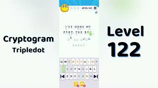 Cryptogram Tripledo Level 122 Solutions 🧩 | Logic Puzzle Game | Mini Boss