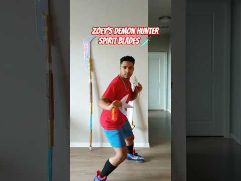 Zoey's Spirit Blades 🗡️ #kpopdemonhunters  #zoey  #blade #crafts  #cosplay #transformation