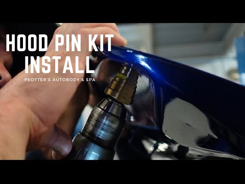 OEM Hood Pin kit Install On A Dodge Challenger Hellcat