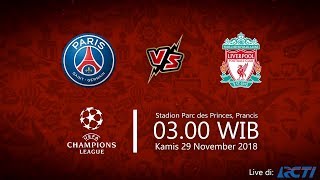 Jadwal Live di RCTI dan Cara Nonton PSG vs Liverpool di HP via MAXStream beIN Sports