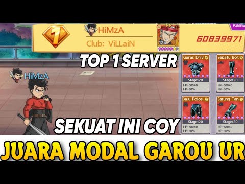 REVIEW OF TOP 1 GAROU ACCOUNT UR YOUNG SERVER 🔥BEST MIX OF TOURNAMENT CHAMPIONS - ONE PUNCH MAN