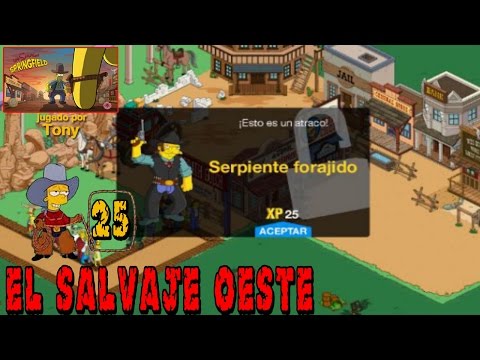 Los Simpson Springfield "El Salvaje Oeste, Cap. 25: "Serpiente forajido" por Tony
