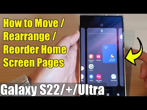 Galaxy S22/S22+/Ultra: How to Move/Rearrange/Reorder Home Screen Pages