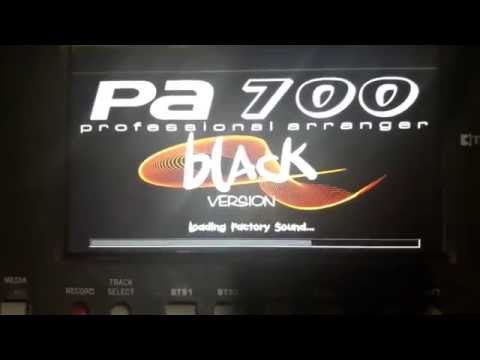 THE NEW KORG PA700 BLACK VERSION