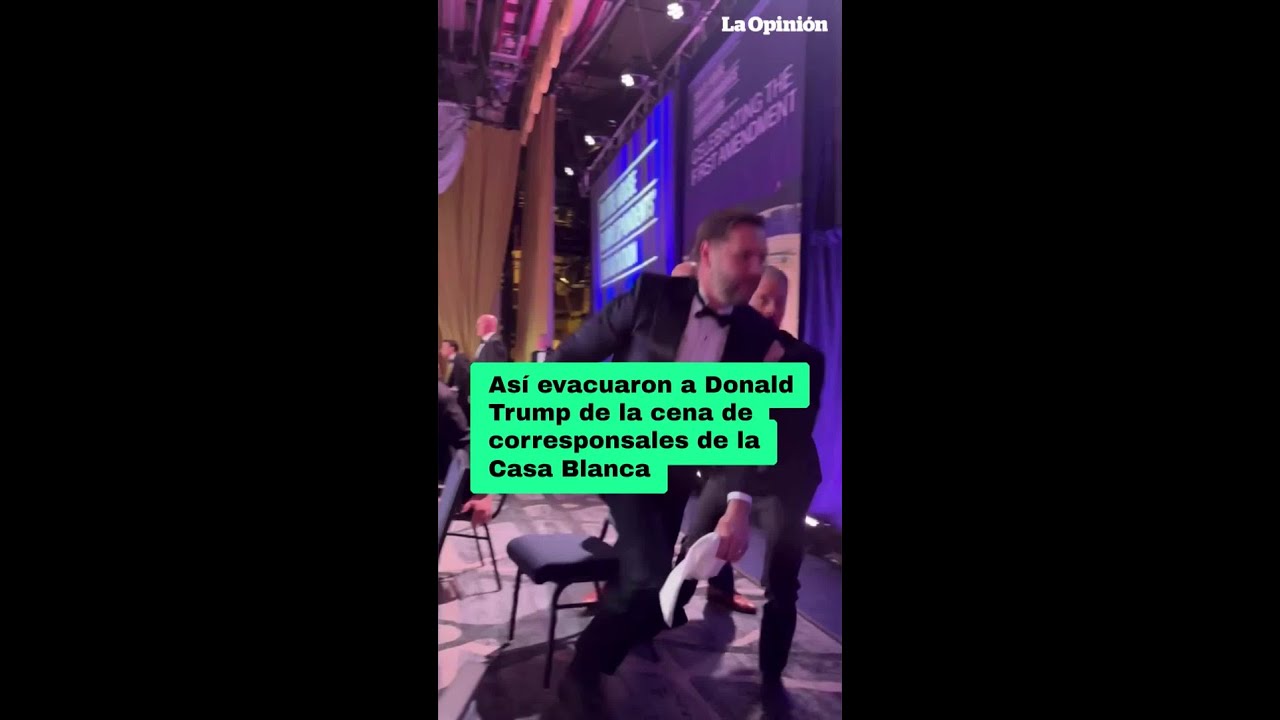 Así evacuaron a Donald Trump en la cena de corresponsales / La Opinión