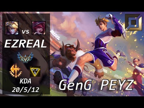 【GenG Peyz】 EZREAL vs XAYAH - KR Challenger Patch 13.10