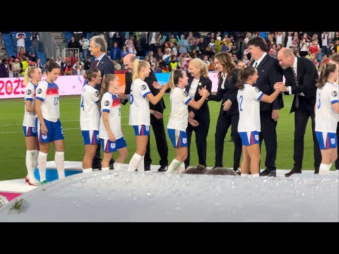 Award ceremony 🏆 England vs. Spain 🏴󠁧󠁢󠁥󠁮󠁧󠁿🇪🇸 Women's EURO 2025 Final Basel