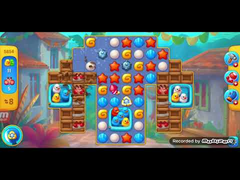 fishdom gameplay / level 5854 / It is like the ads? / thank you
