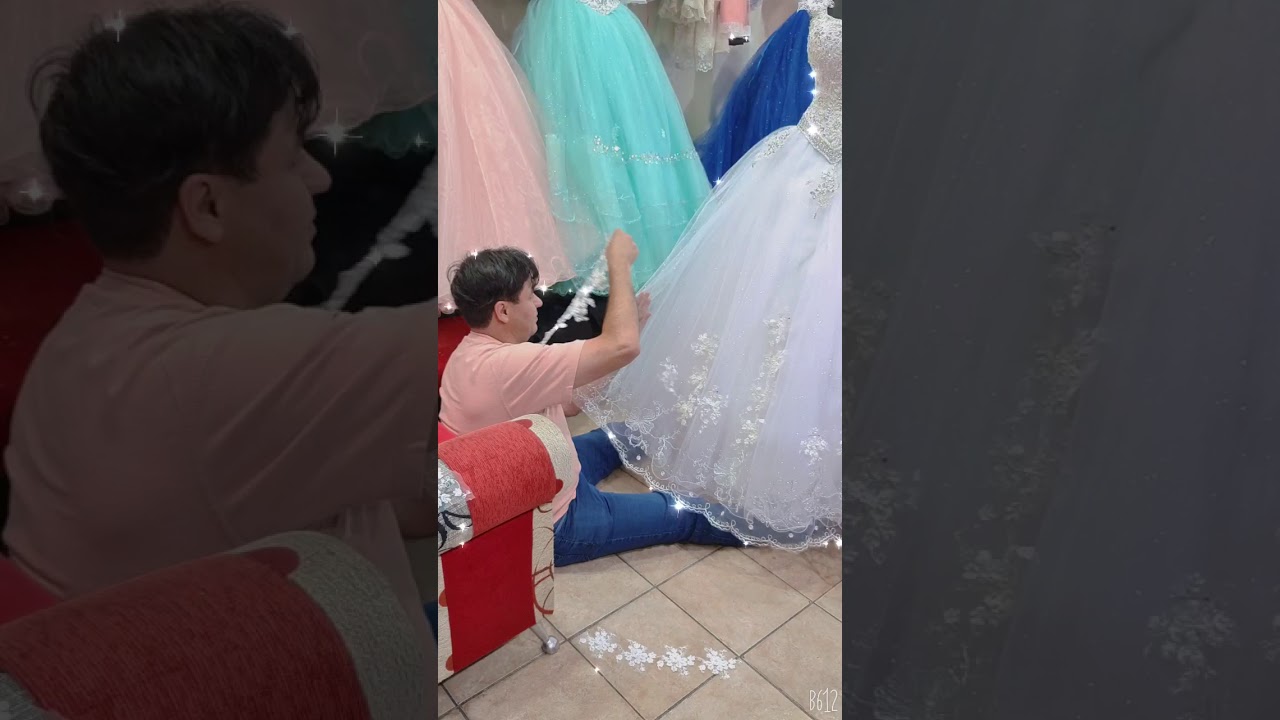 Tul bordado en vestidos de novias