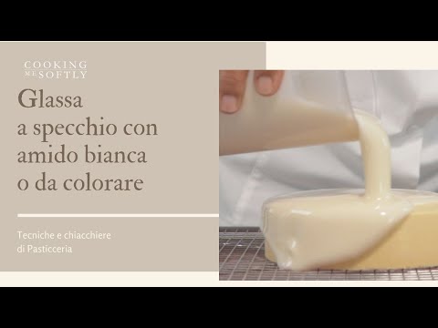 White or color starched mirror glaze - easy and foolproof