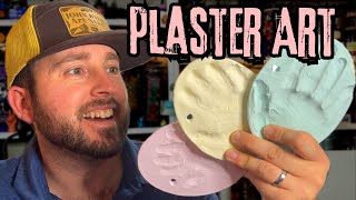 Fun Plaster handprints with the Kids! Fun kids Ornament crafts!