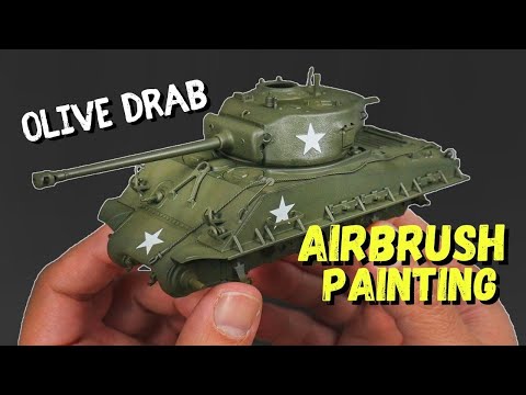 How to paint a model tank. Tamiya 1/48 Sherman Easy Eight