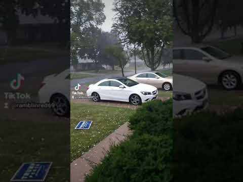 hail storm in Des Moines Iowa