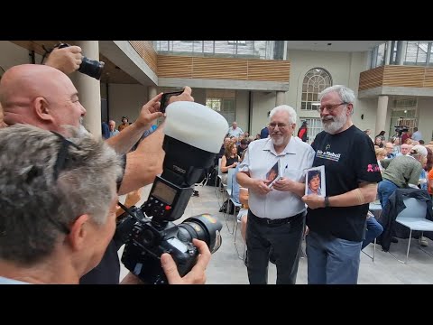 Siobhán O'Hanlon 'A SOUND WOMAN' book launched by Gerry Adams and Richard McAuley.