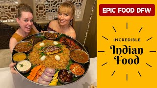 Insane Indian Thali plate with my sister!!  Epic Food DFW, episode 9
