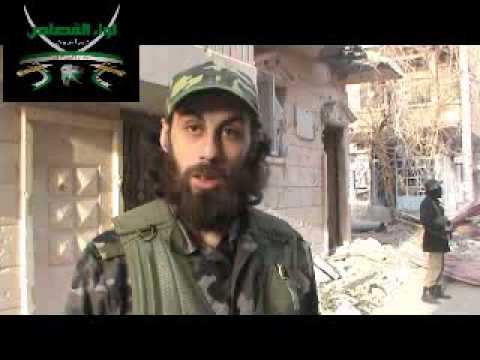 مقابلة مع بعض قادة لواء القصاص المرابطون في عند دوار غسان عبود في مدينة دير الزور