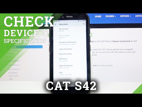 How to Check Specifications of Cat S42 - Find Device Info