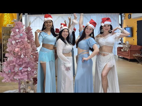 Bellydance Haven Merry Christmas Belly Dance by Giselle & Troupe (Blue & White) 2024