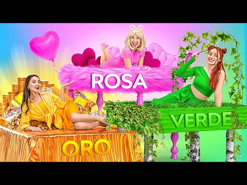 FARE UN LETTO A CASTELLO TRIPLO | Un solo colore per 24 ore! Idee per una Stanza Segreta su 123 GO!