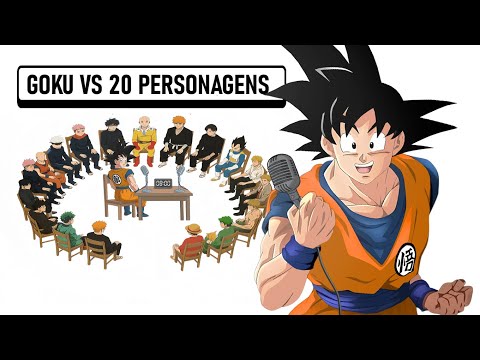 GOKU VS 20 PERSONAGENS | Debate de Animes