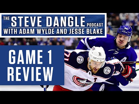 Reacting To Game 1 Of Toronto Maple Leafs & Columbus Blue Jackets Series | The Steve Dangle Podcast