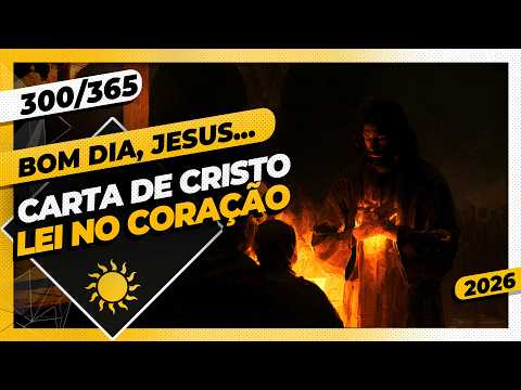 CARTA DE CRISTO: LEI NO CORAÇÃO – Bom dia, Jesus! 300/365 (2026)
